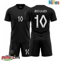 Camiseta Noruega Martin Odegaard #10 Visitante Equipación para niños Mundial 2026 manga corta (+ pantalones cortos)